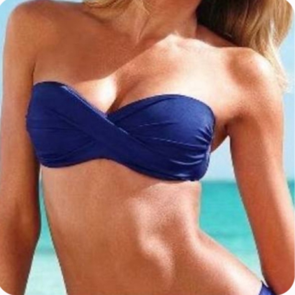 Victoria's Secret Twisted Bandeau Swim Top NWOT